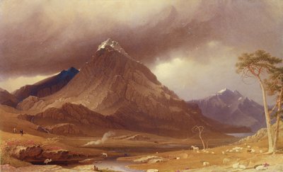 Tryfan, Carnarvonshire by George Fennel Robson